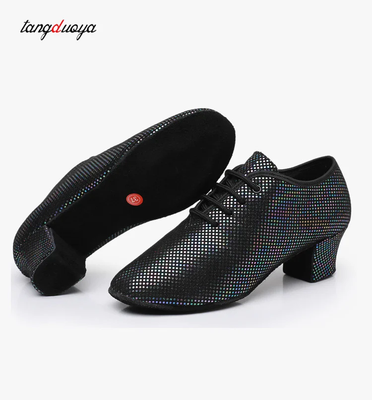 

Salsa Latin Dance Shoes Women 5cm High Heels Modern Professional Ladies Ballroom Dance Shoes Jazz Dancing Shoes Women