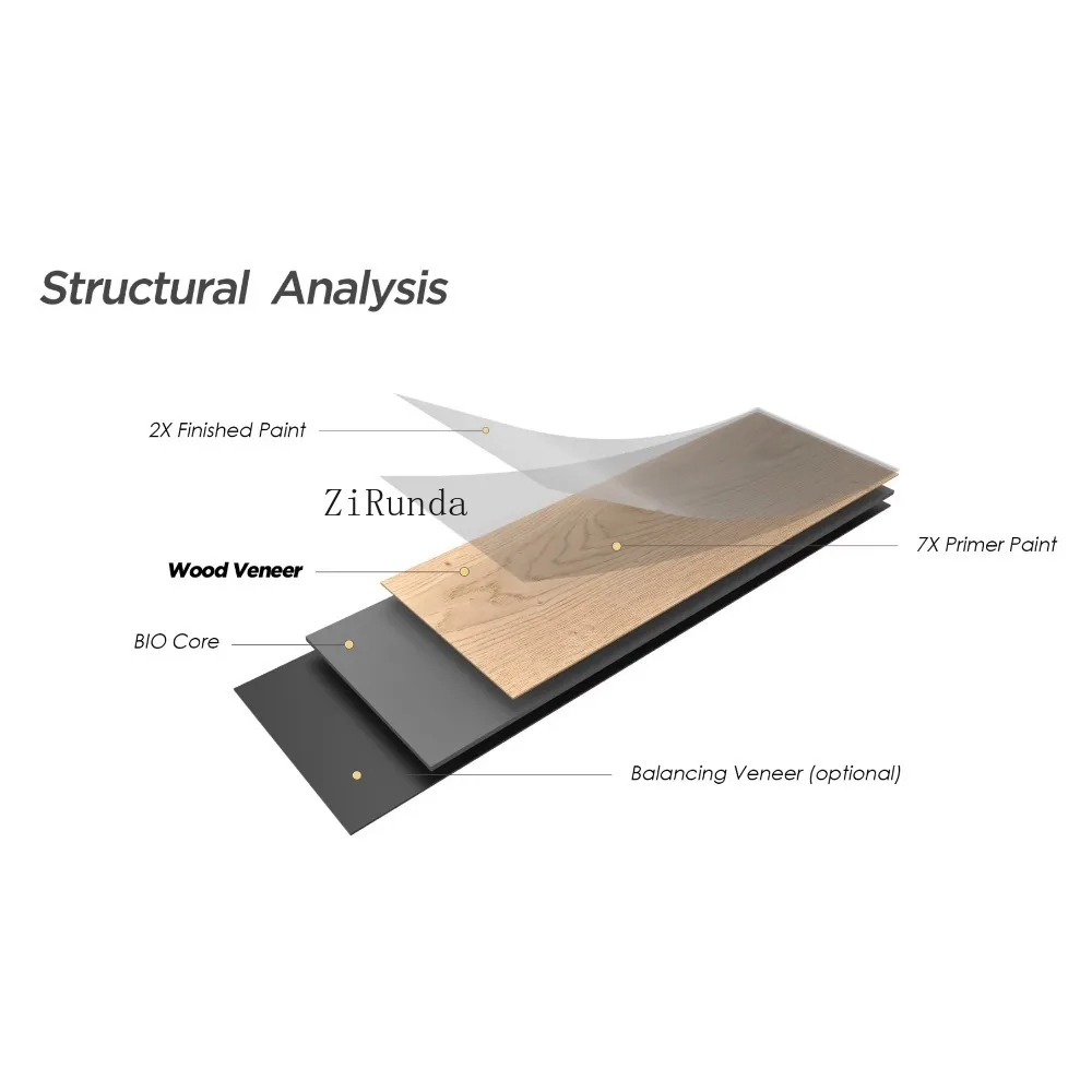 نسخة مخصصة من أرضية SPC البلاستيكية المركبة المصنوعة من حجر البلوط الطبيعي، أرضية باركيه متعرجة مقاومة للماء