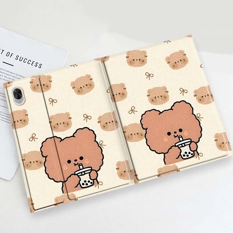 Cartoon Bear Bow Heart For Huawei MediaPad 11 M5 M6 ES Pro M5Lite Honor Pad V7 V8 X7 X8 X9 GT Pro Tab Tablet Case Soft