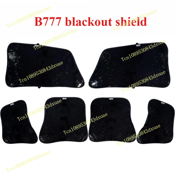 

B777 complete set of visible and invisible sunshade blocks