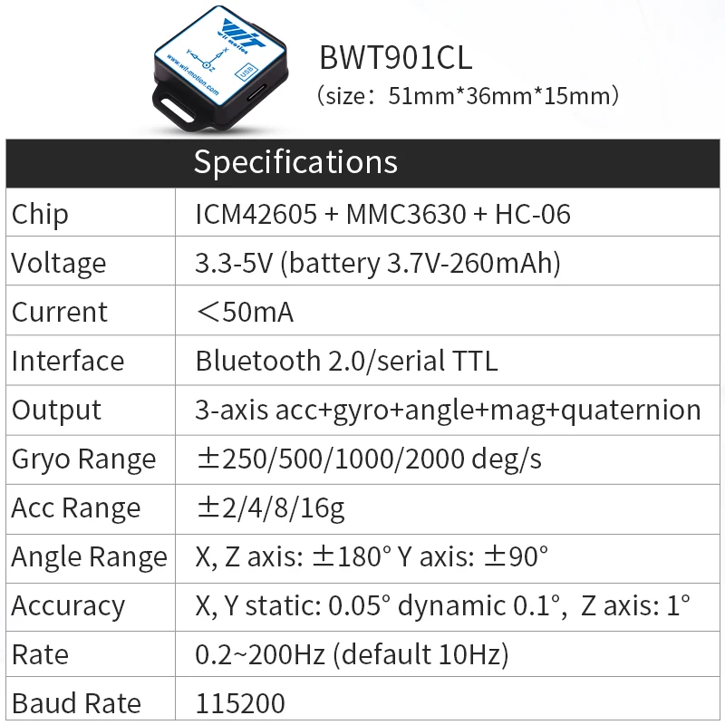 Variant: BWT901CL