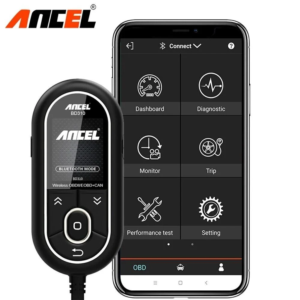 ANCEL BD310 Bluetooth Check Engine Vehicle Car OBD2 Scanner Auto Diagnostic Tool Car Health Monitor Check Engine Battery Voltage