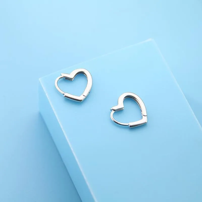 925 Sterling Silver Earrings Heart Earring Creative Hot Sexy Jewelry For Women Gift Customized