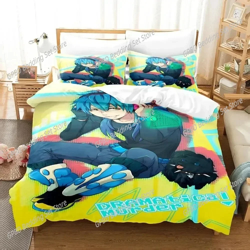 

Anime DRAMAtical Murder Game Bedding Set Bedroom Soft Modern Bedspreads Comefortable Kids Duvet Cover Quilt Cover And Pillowcase