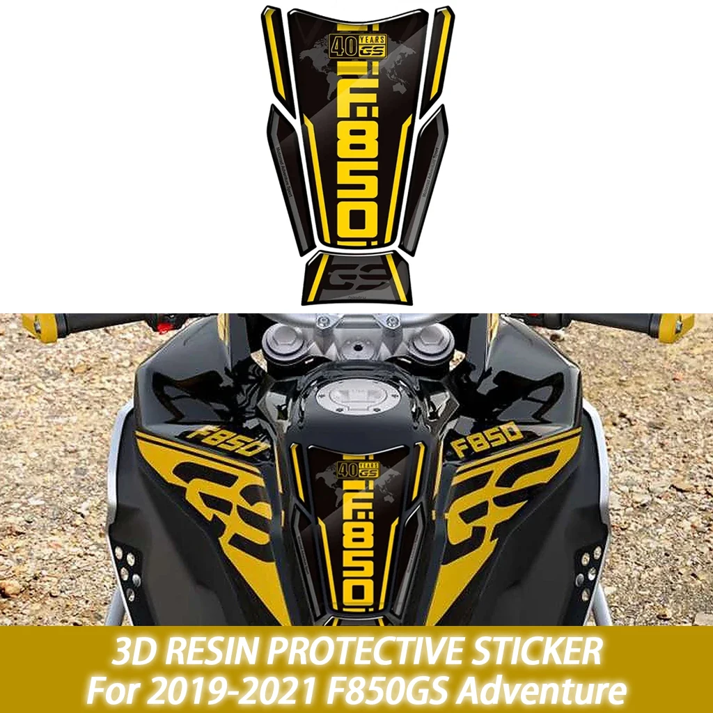 

For 2019-2021 BMW F850GS Adventure Triple Black 40 Year Sticker Motorcycle Sticker Fuel Tank Pad Protective Sticker Decal