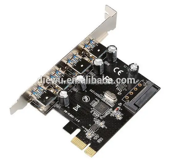 

2 шт. PCI Express в 4-портовый преобразователь USB 3.0 PCI Express в USB 3.0 чип преобразователя VL805