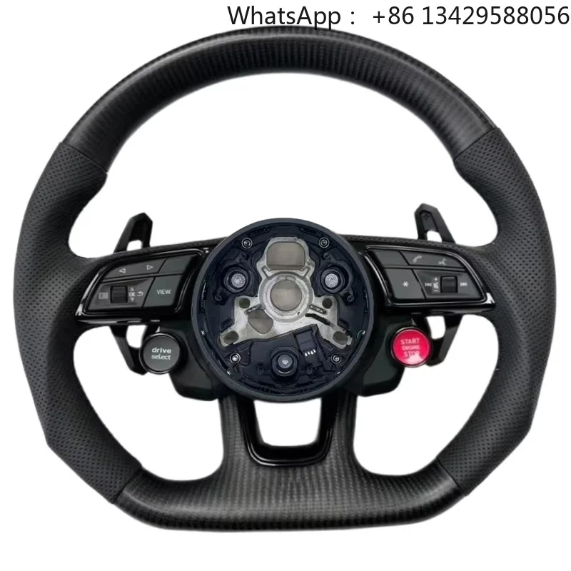 Carbon Fiber Leather Steering Wheel for Audi A3 A4 A5 A6 A7 S3 S4 S5 S6 S7 S8 Q3 Q5 Q7 Q8 SQ7 SQ8 RS RS3 RS4 RS5 RS6 RS7 R8 TT