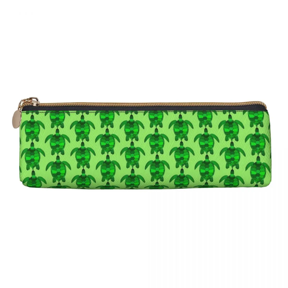 Green Turtles Pencil Case Animal Print Portable Pencil Box Child Zipper Fashion School Pencil Cases Graphic Stationery