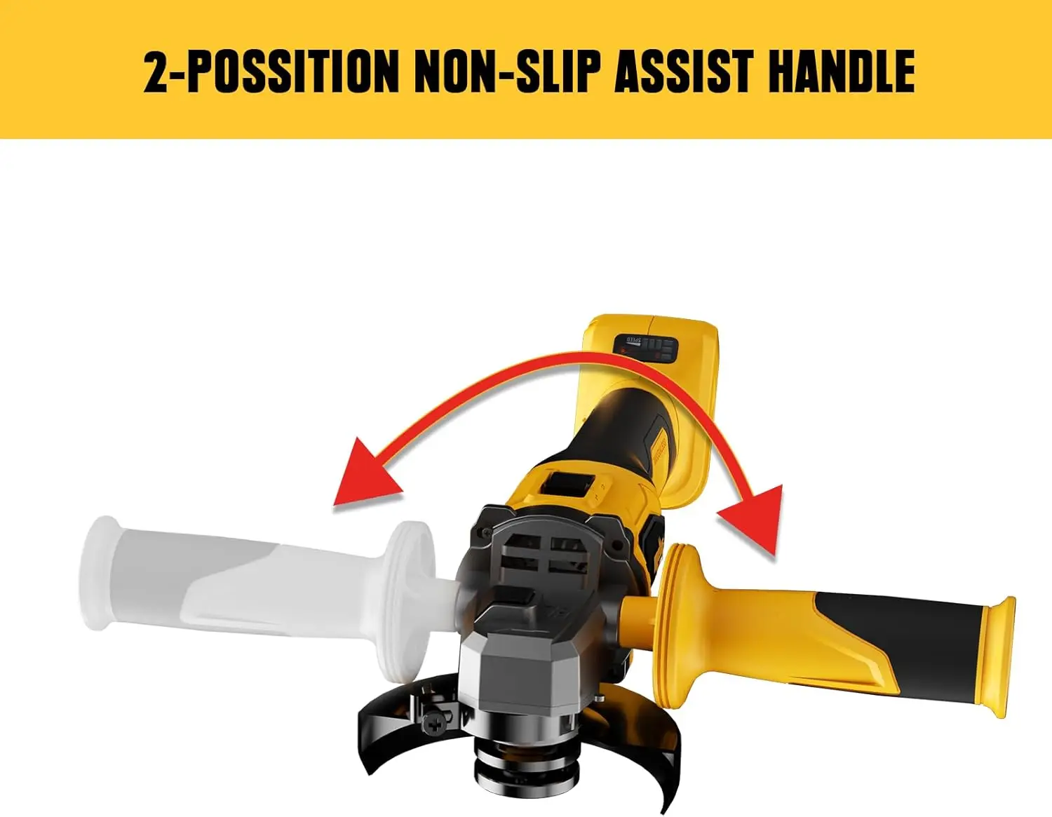 Moedor de ângulo sem fio compatível com dewalt 18v 20v bateria 4-1/2 Polegada rebarbadora sem escova para polimento de madeira de metal