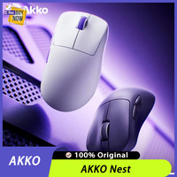 AKKO Nest Dual PAW33950 Wireless Mouse Three-mode Sensor 8K Gaming Mouse 30K DPI Driver Right-handed Bluetooth E-sports Mice