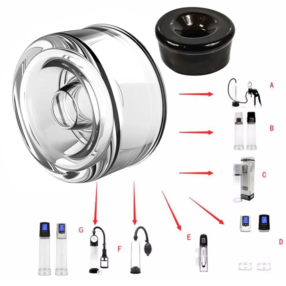 سيليكون كم القضيب مضخة اسطوانة حلقة القضيب موسع المدرب اكسسوارات القضيب الانتصاب المكبر التمارين الجنس لعب للرجال