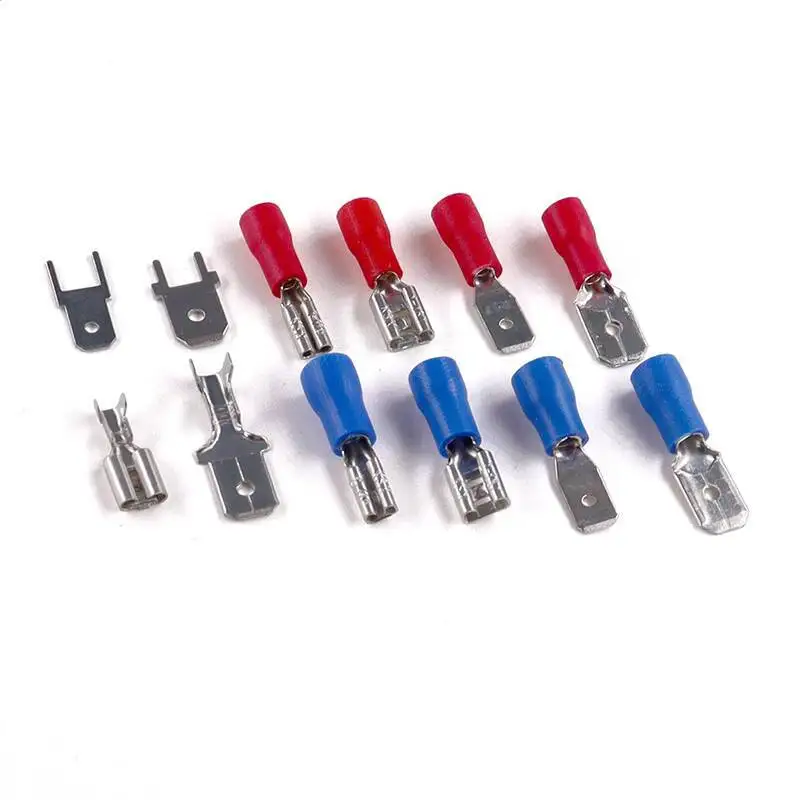 20 Stück Federklemmenstecker 2,8/4,8/6,3 mm, Hülse, Verbindungsstück, Bootsschalter, Kaltpresskopf – Detail 2