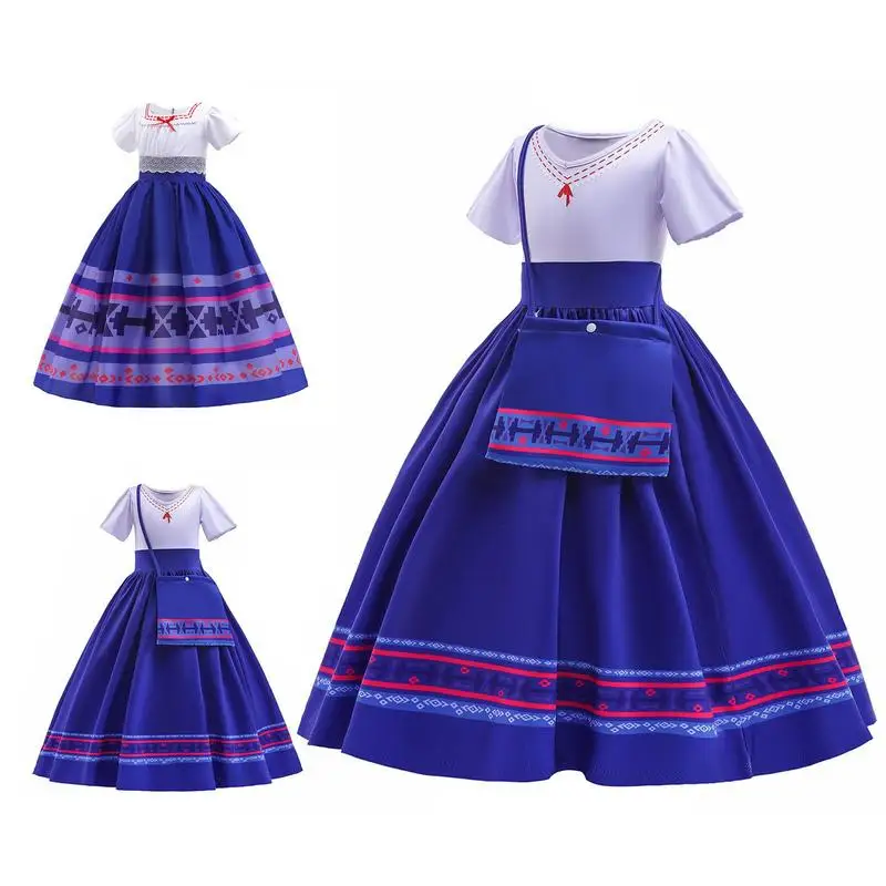 Girls Cosplay Princess Costume for Kids 3-10 Years Halloween Carnival Party Fancy Dress Up Children Pretend Play Clothing