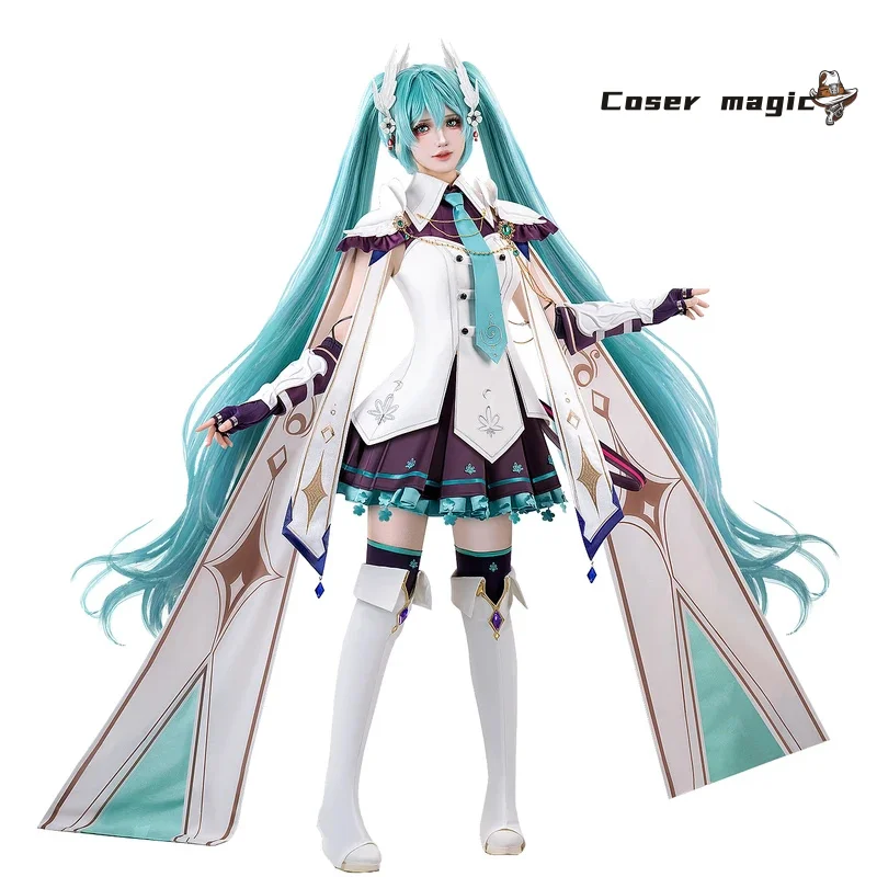 أنيمي M i COS k u تأثيري الفروسية فارس الخيال فستان أنثى هالوين زي