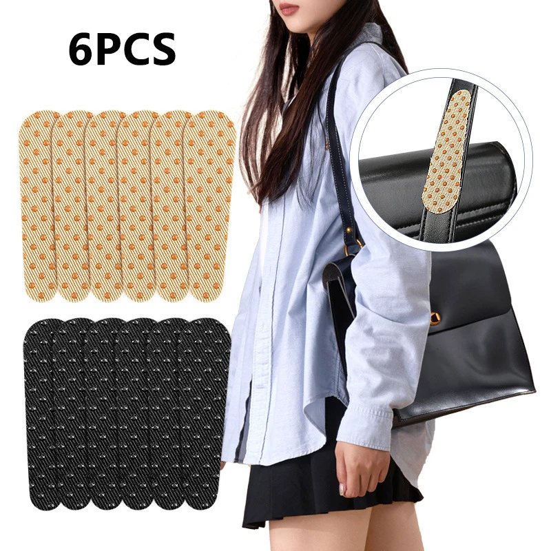 6 PCS Slip-Resistant Shoulder Bag Patches - Dot Silicone Anti-Slip Strips For Fashion Bags - Non-Slip Strips