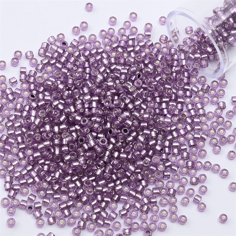 2mm Silver Colour Mini Japanese Glass Beads for DIY Craft