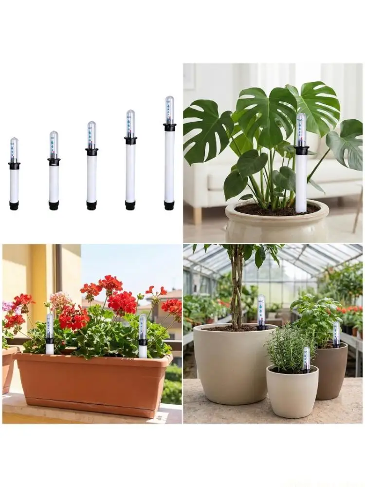 

A2BE 5 шт. устройства для измерения уровня воды простой вид цветочный горшок с напоминанием о нехватке воды