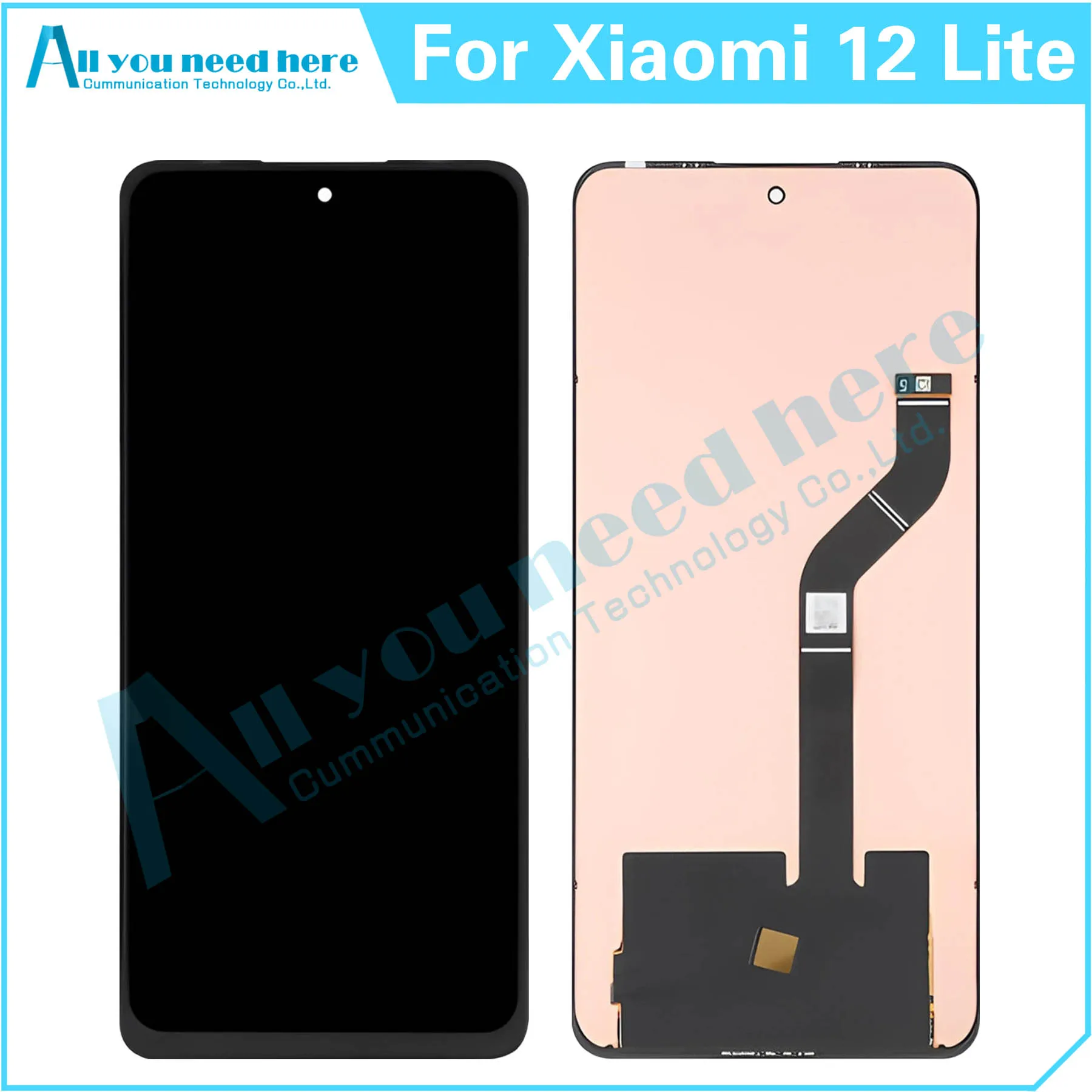 100% Test For Xiaomi 12 Lite LCD Display Touch Screen Digitizer Assembly For Mi 12Lite Repair Parts Replacement