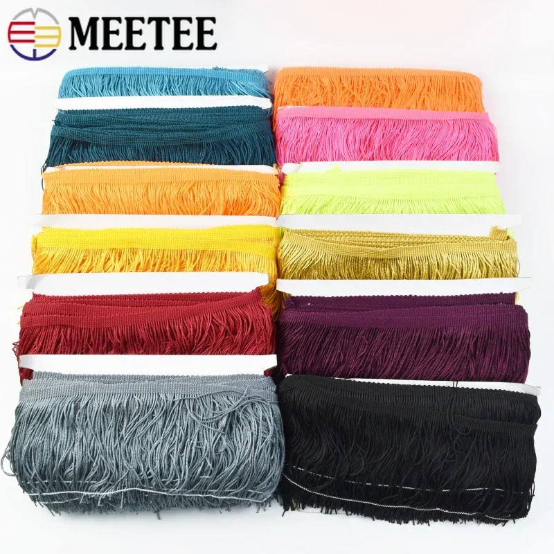 

10M 10-30cm Long Tassel Fringe Lace Trim Ribbon Tassels for Curtains Dress Decoration Trimming Tape Clothing Sewing Accessories