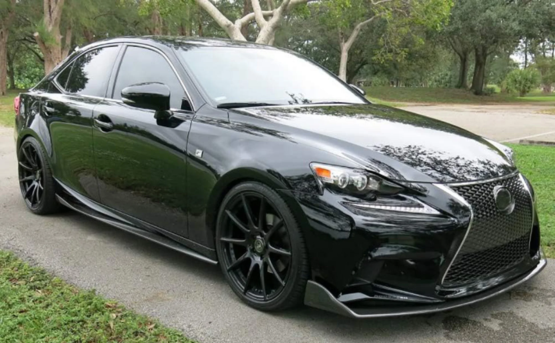 For Lexus IS200t IS300 IS350 2014-2020 Side Skirt Extension Glossy Black Matte Black Carbon Fiber Print Car Accessories Body Kit