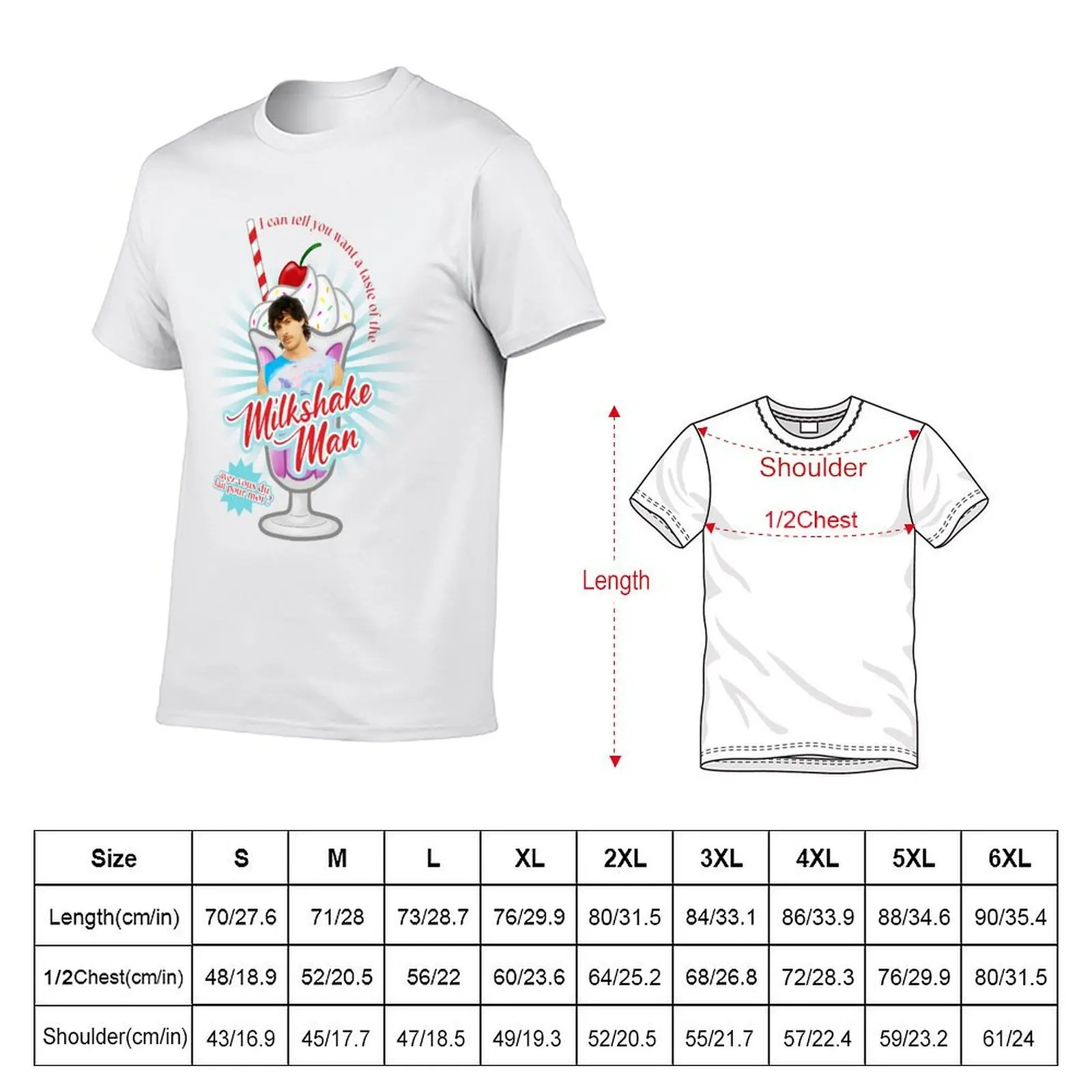 Milkshake Man - Eurovision 2025 - Australia T-Shirt man t shirts graphic cotton tshirt 100% T-Shirt
