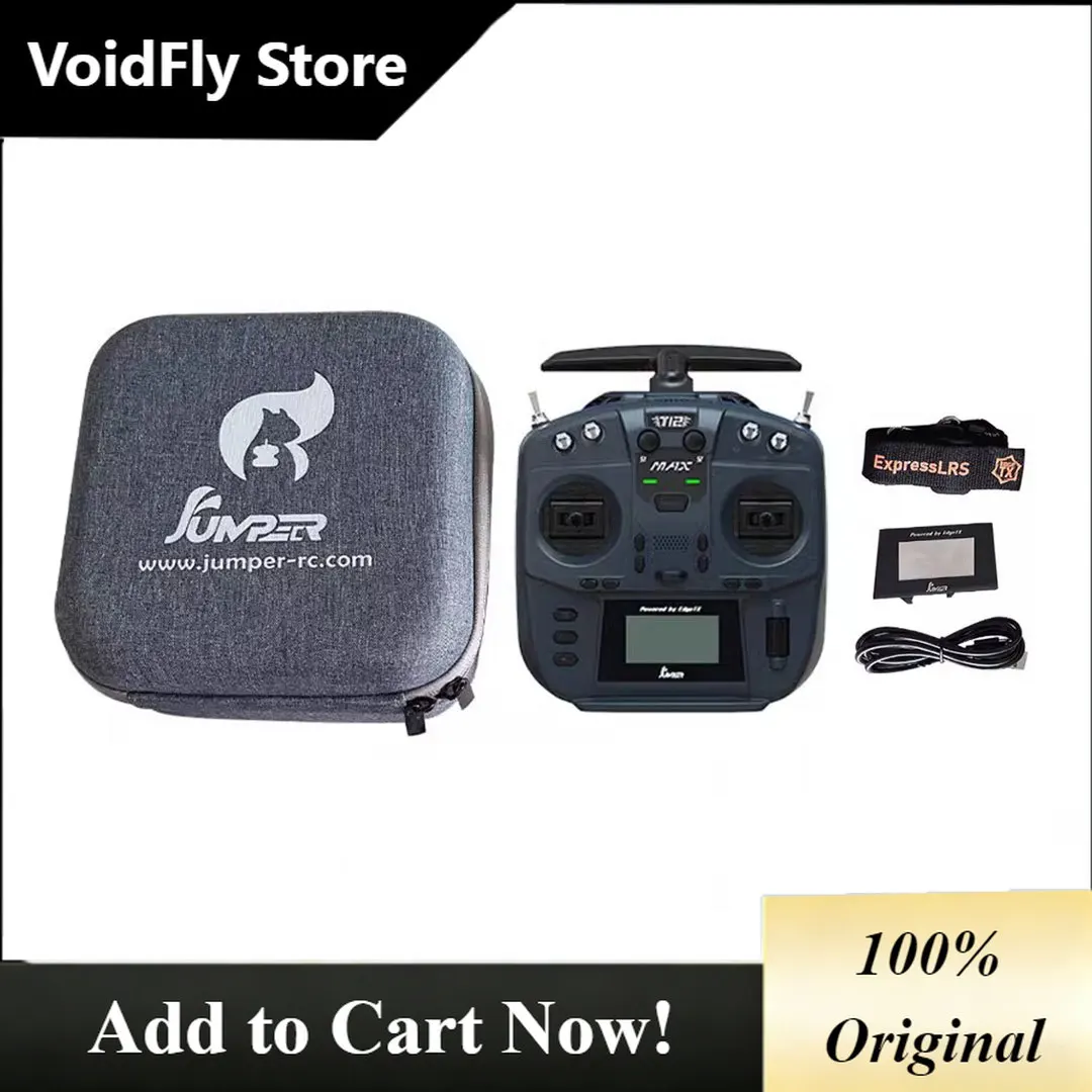 VoidFly JUMPER T12 MAX 2.4G ELRS Hall Gimbals Transmitter EDGETX Multi-Module ExpressLRS For RC Model/CAR/BOAT/Airplane/Drone