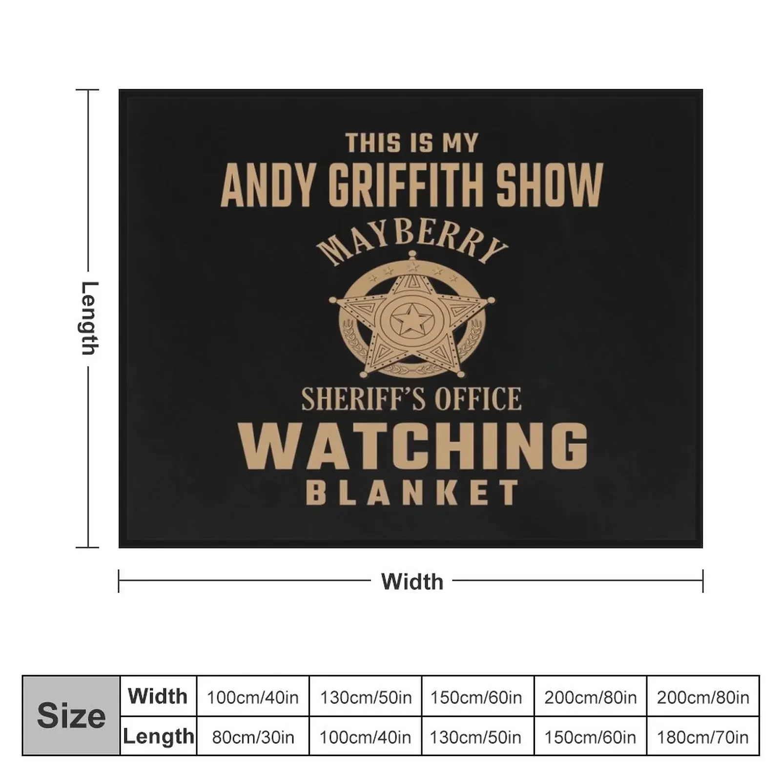 This Is My Andy Griffith Show Watching Blanket Funny Retro TV Throw Blanket warm for winter Shaggy Blankets