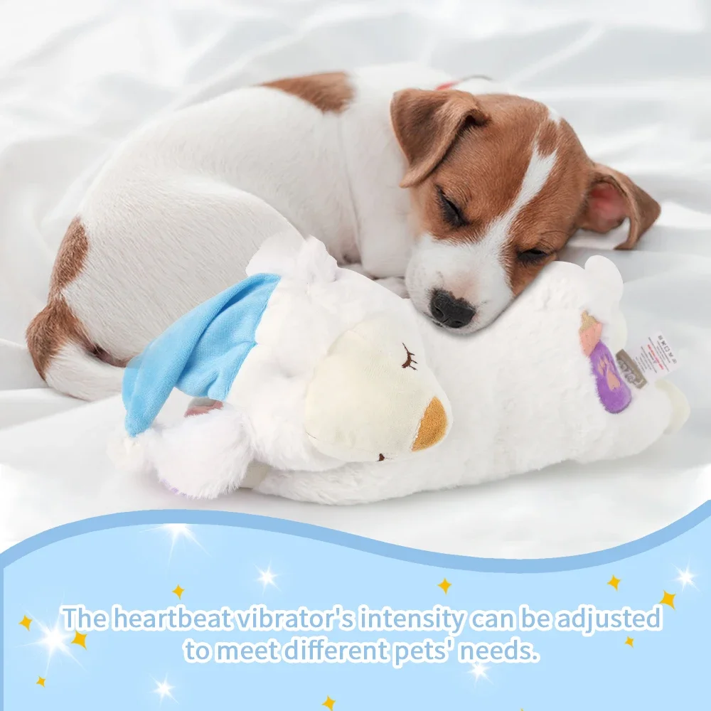 

Puppy heartbeat toys, lamb dog toys, pet chew toys, heartbeat puppy for dog, anxiety relief for dog
