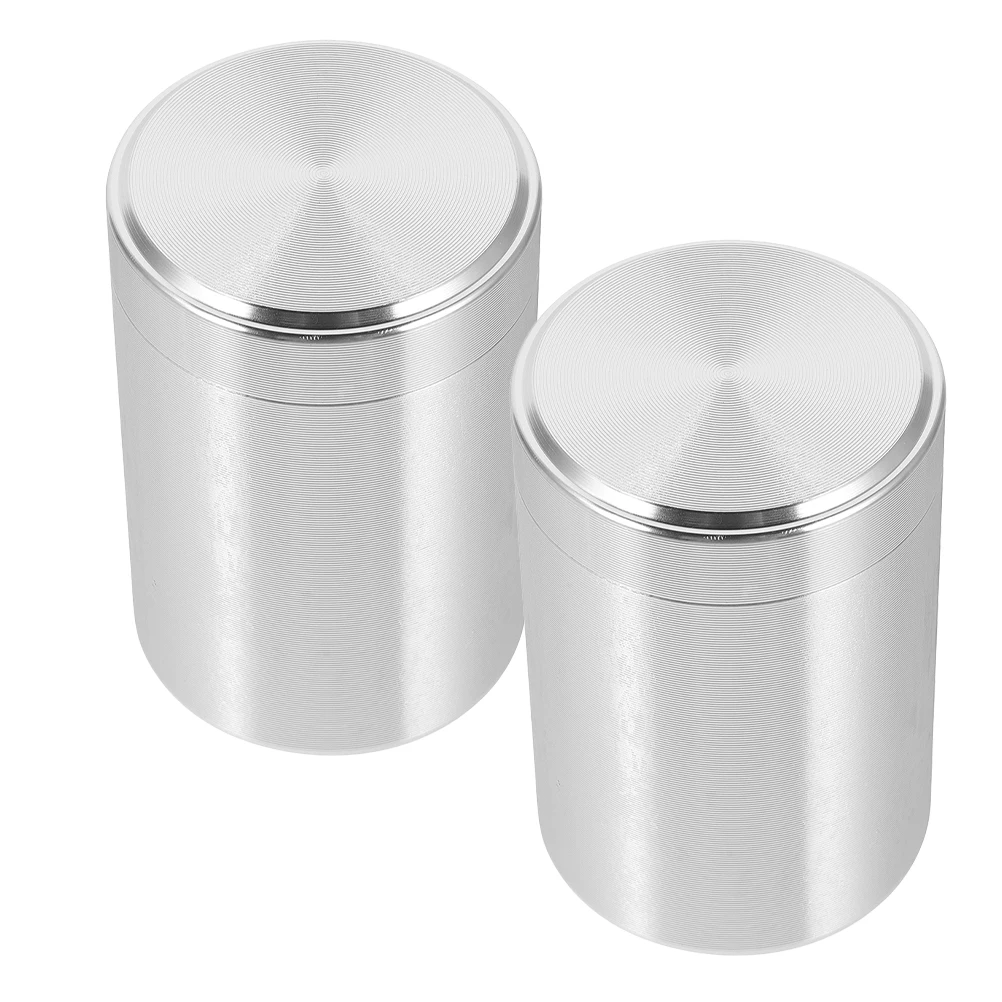 

2pcs Titanium Canisters Airtight Portable Metal Containers Tea Canisters for Loose Tea Storage Kitchen