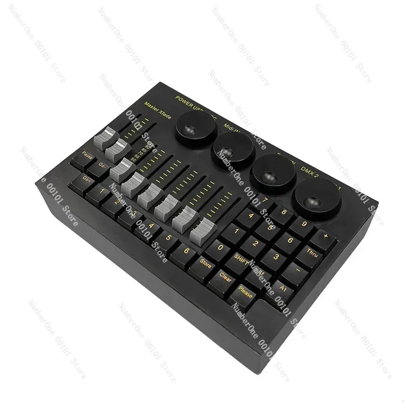 Mini DMX512 Stage Light Console Command Wing For Live Stream Control DJ Disco Party Bar Stage Lighting Controller Equipment Use