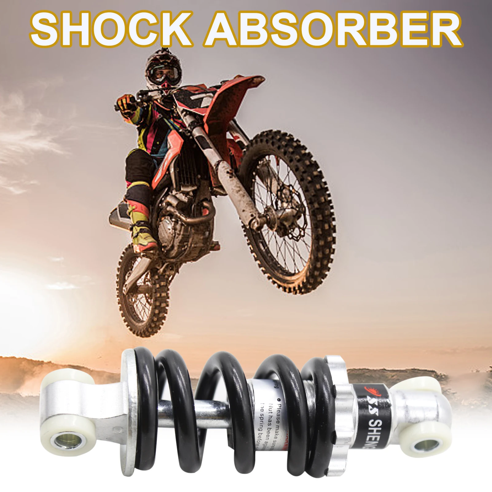 Shocks Struts Damper,Suspension Shock 125mm 750lbs Spring Shocks Struts Damper 47cc 49cc for Mini Moto ATV Pocket Bike Scooter