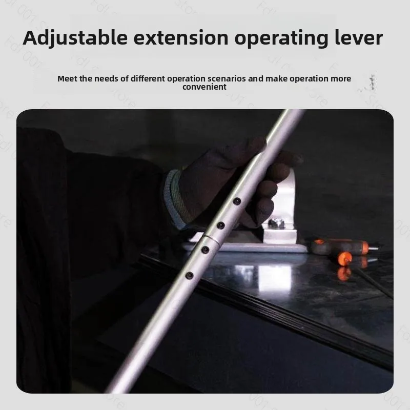 Safety Small Manual Slag Remover with Rack for Laser Cutting Grating Slag Cleaning