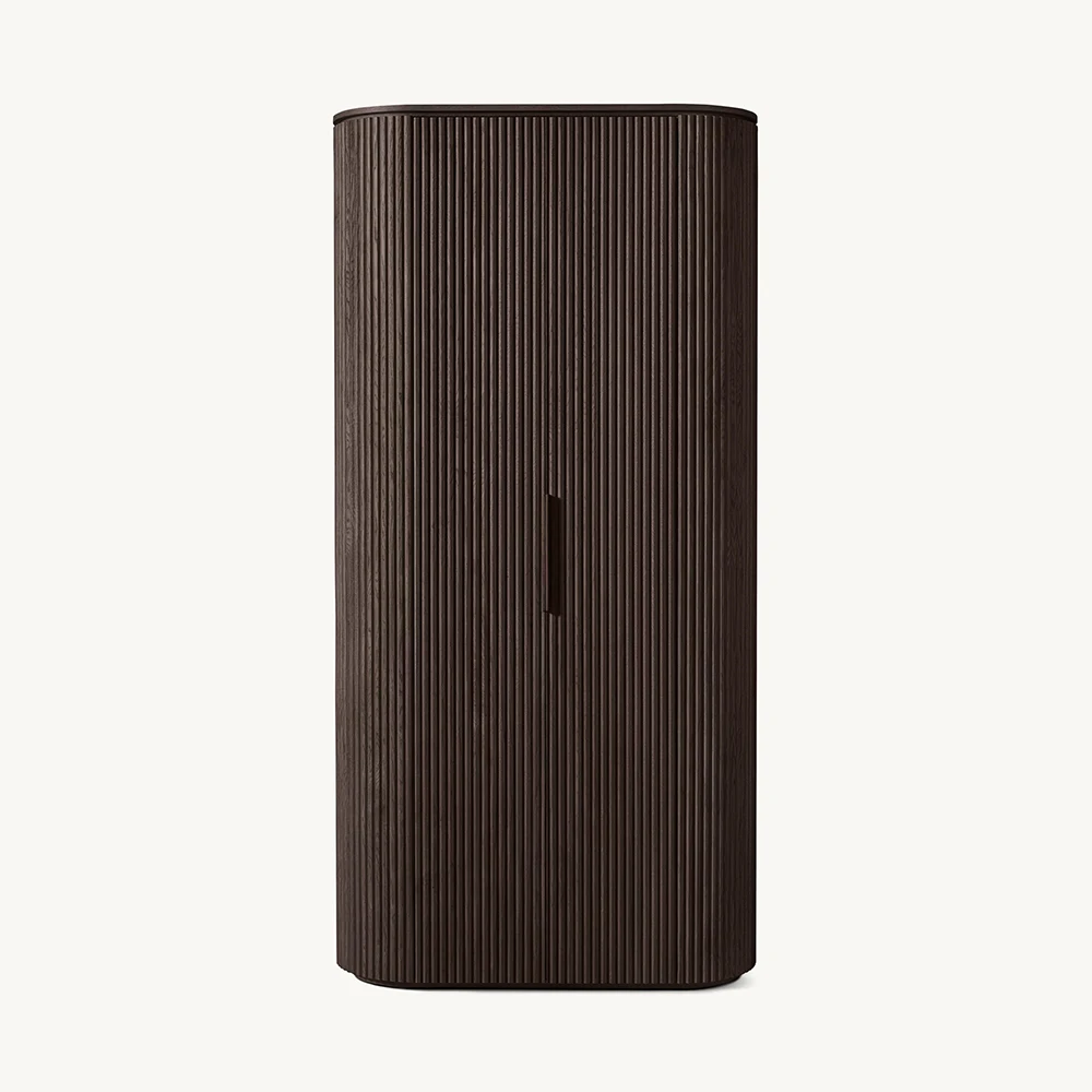 Modern Solid Oak Wooden Storage Cabinets Black Kitchen Office Pantry Furniture for Living Room Farmhouse Hotel