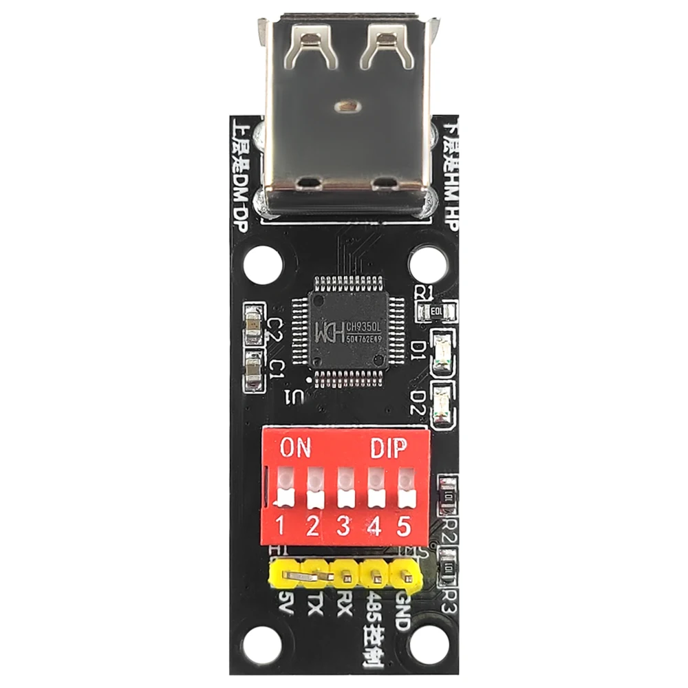 CH9350 Module for Keyboard Mouse and Barcode Scanner Conversion to Serial Port KVM Extension HID-to-Serial Converter Module
