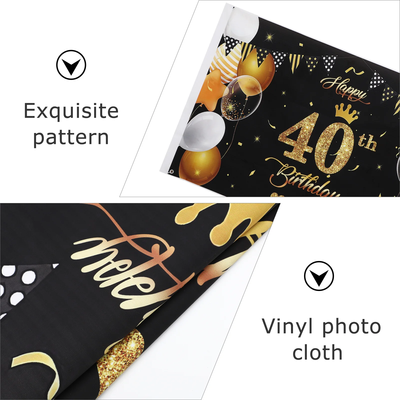 

1Pcs Birthday Backdrop Cloth High Quality Durable Photographic Background 3D Stereoscopic Effect Party Decoration Wall Hanging