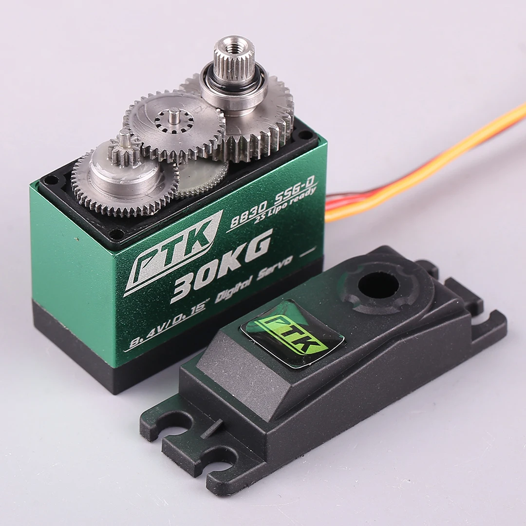 PTK 8830 30kg engranaje de dirección Digital de Metal alto Torque alto voltaje 8,4 v modelo de avión coche de escalada RV