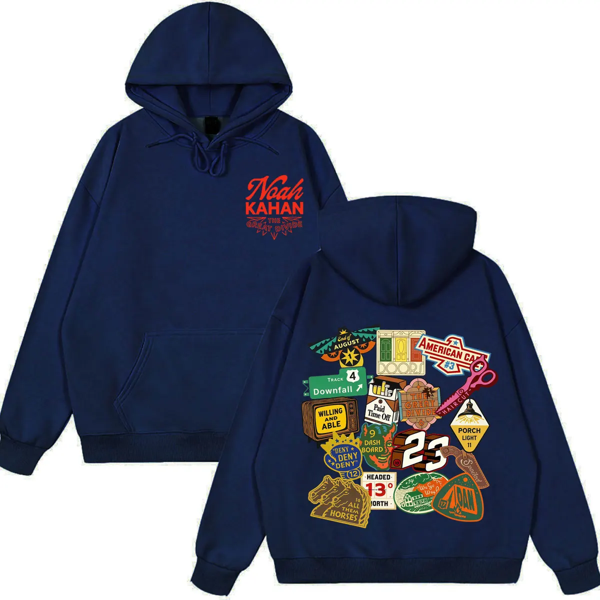 Noah Kahan The Great Divide Tour 2026 Grafik-Hoodie für Herren und Damen, Vintage-Pullover, Langarm, lockerer Schnitt, lässiger Hip-Hop-Sweatshirt – Detail 8
