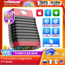 THINKCAR BD6 OBD2 Scanner diagnostic tools full system auto code reader Engine Airbag 5 reset Key programming lifetime free