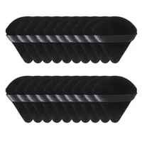 2/5/10/20Pcs Triangle Velvet Powder Puff Pizza Flours Mini Face Makeup sponge Cosmetics Washable Lightweight Makeup Tool