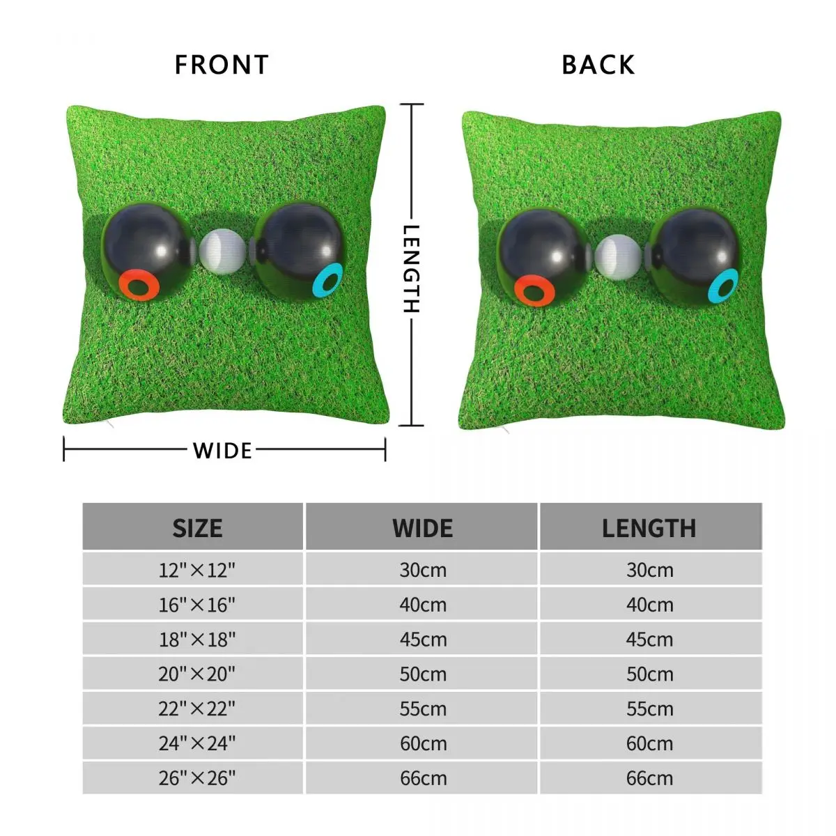Lawn Bowls Who Has Shot Square Pillowcase Polyester Linen Velvet Creative Zip Decor Pillow Case Home Cushion Cover 18