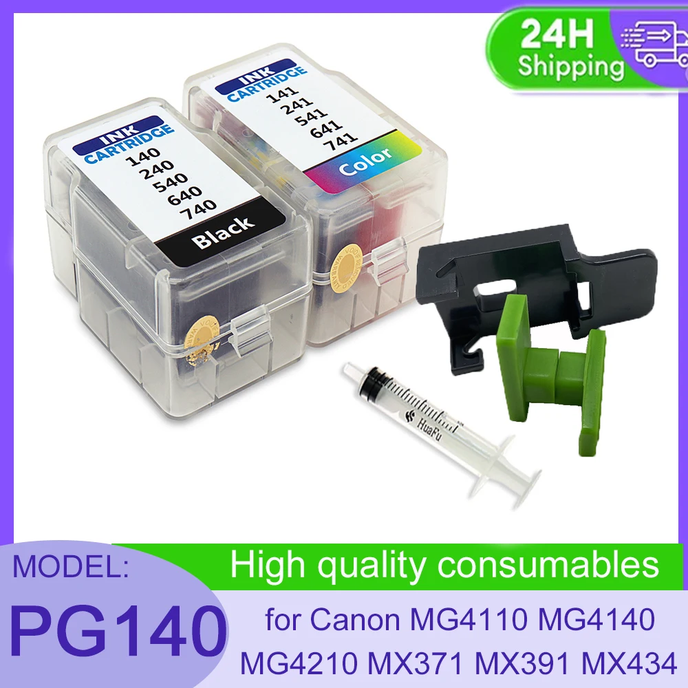 Smart cartridge PG-140 cl 141 refill kit for Canon MG4110 MG4140 MG4210 MX371 MX391 MX434 MX451 M521 Printer