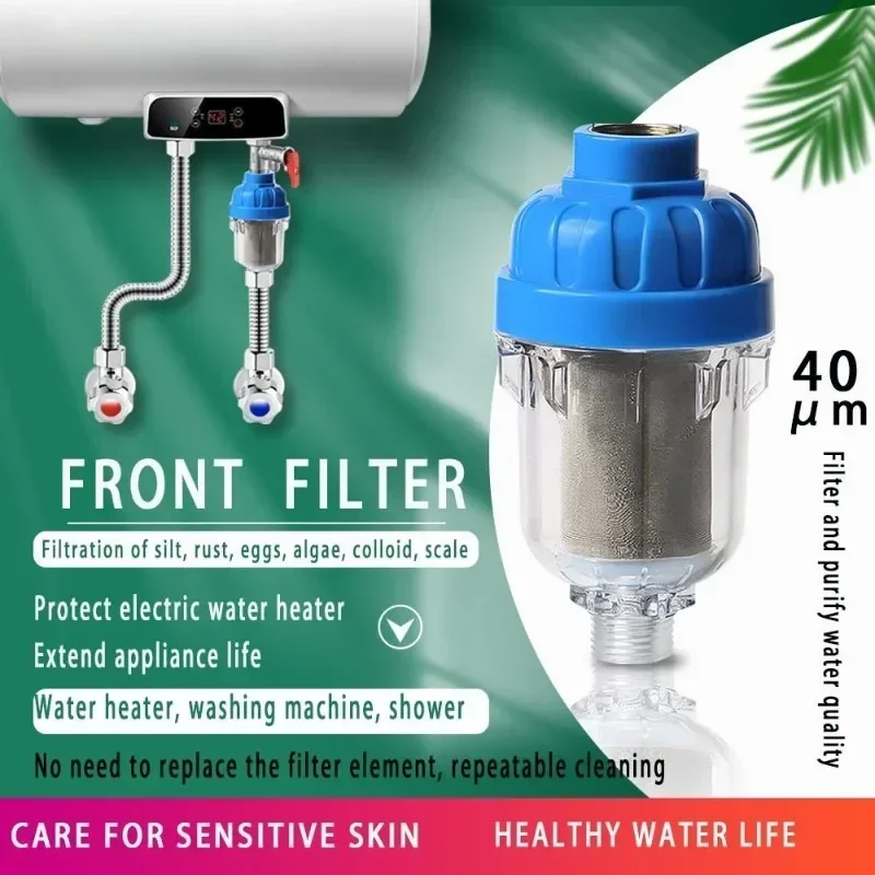 Warmwasser bereiter Front filter Waschmaschine Wasserhahn Edelstahl Filters ieb Front waage Inhibitor Front Wasser reiniger