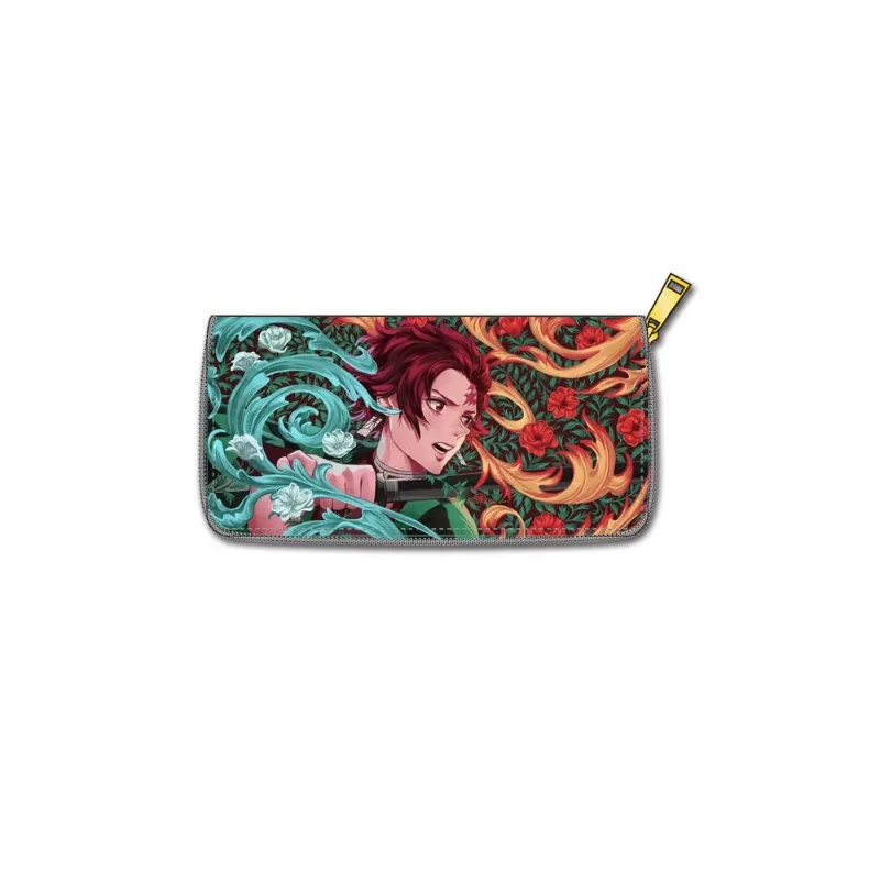 

Japanese anime Demon Slayer Kamado Tanjirou Handsome cartoon patterned long wallet anime merchandise small gift