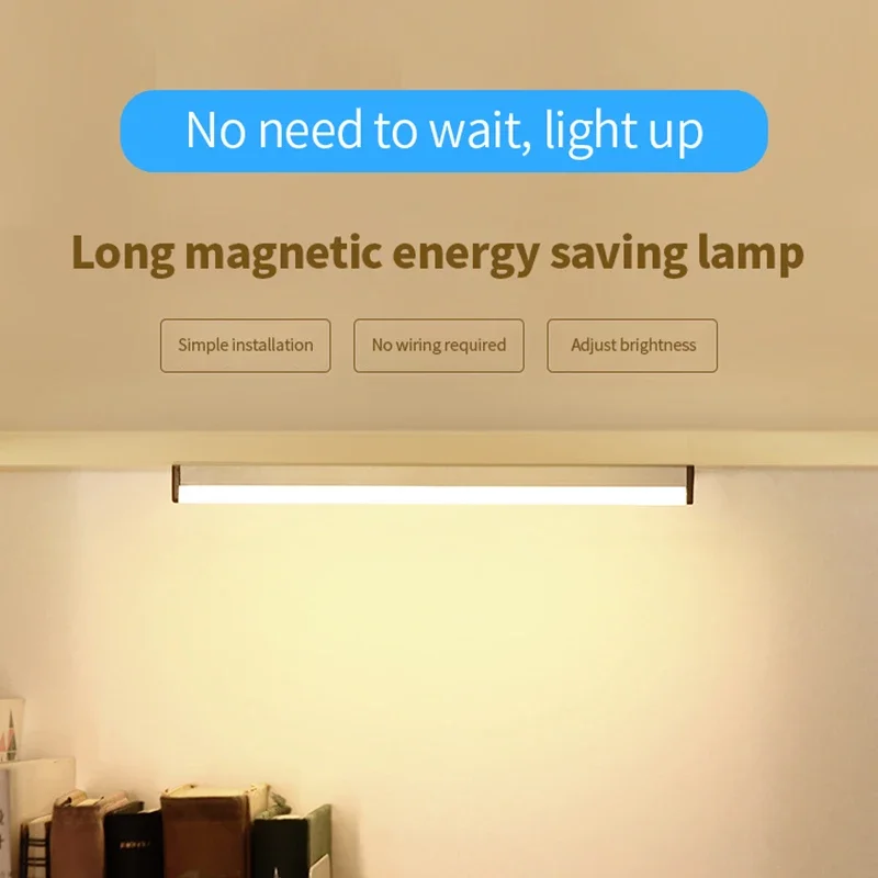 Motion Sensor Led Night Light Home Aisle Corridor Wardrobe Wireless Long Wall Light for Closet Stairs Kitchen Wall Decor Lampara