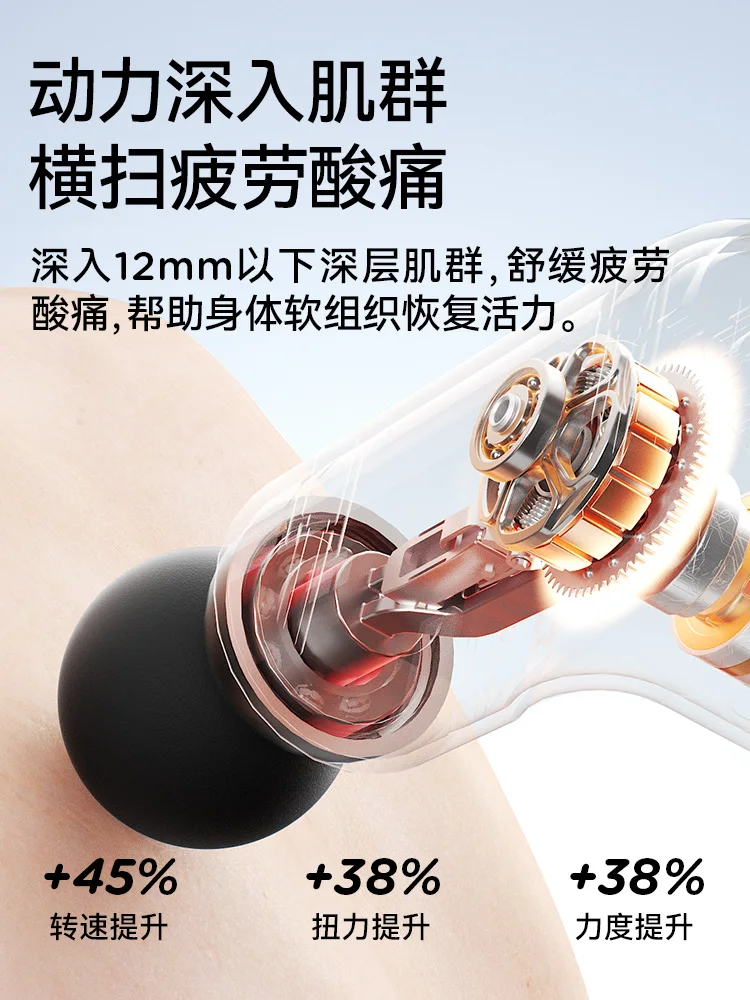 Подходит для мини-пистолета для фасции, мини-маленького массажера для мышц, электрического пистолета для шеи, инструмента для релаксации для мальчиков и девочек, пистолета для мышц