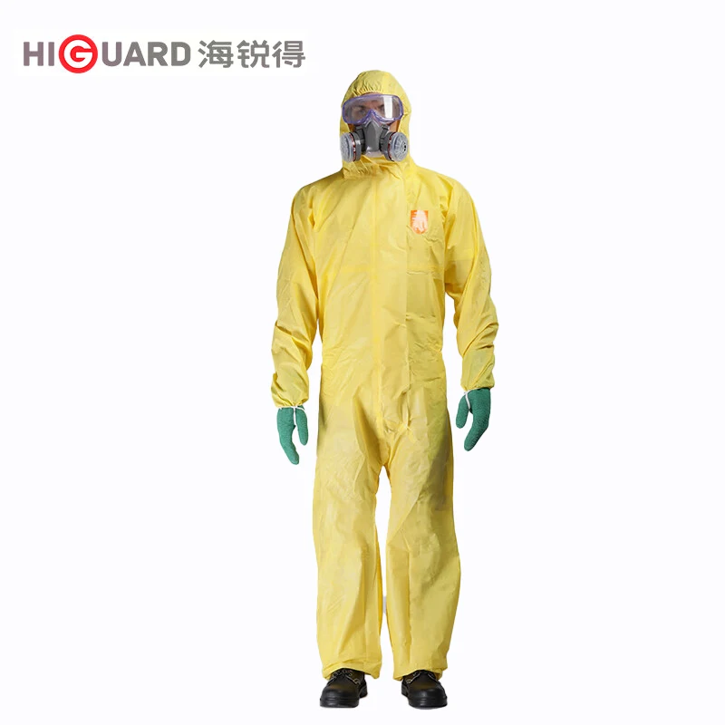 Hg6940 Schutzanzug Anti-Strahlung hg6940 Sicherheits overall Kapuzen kleidung für Sprüh farbe anti statische Labor kleidung