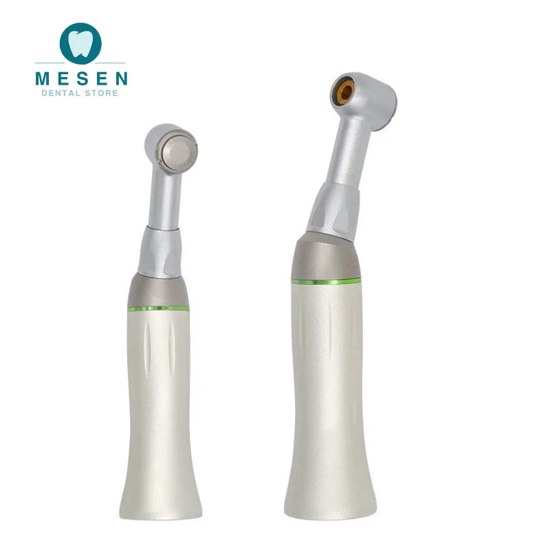 Dental 10:1 Reciprocating 90º Contra Angle Handpiece Push Button Low Speed Comp atible with Dentistry E-Type Motors Dentist Tool