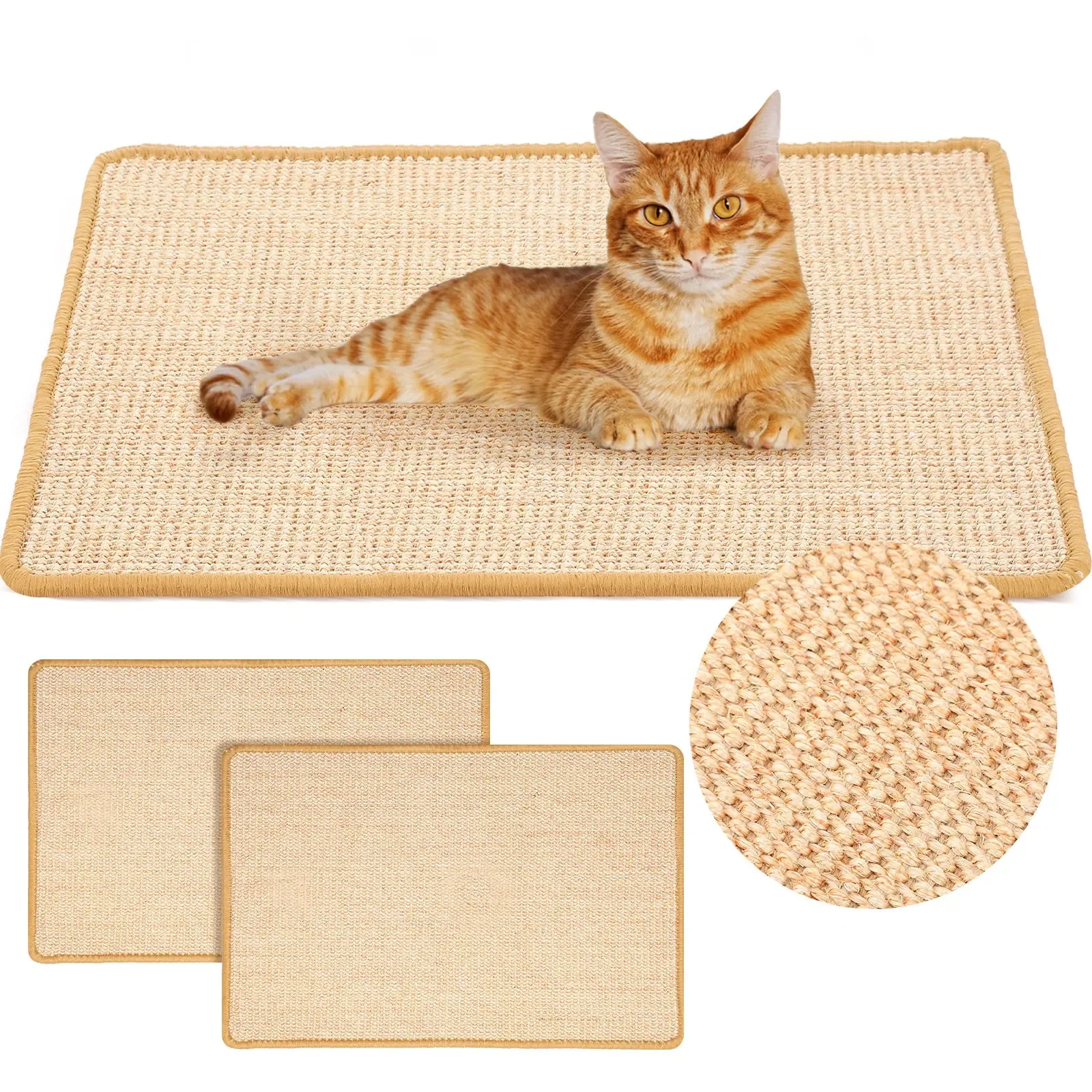 

Cat Scratcher Sisal Mat Board, Tree Scratch Post for Sharpen Nails Scraper, Furniture Protector, Sofa Mats, Scratching