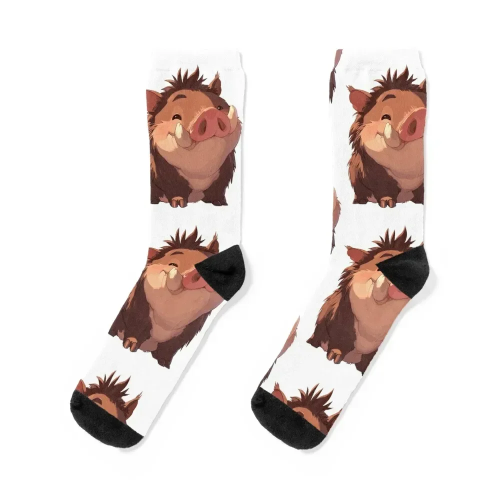 

Cute Boar Socks floral Novelties snow Children's Men Socks Luxury Brand Women's