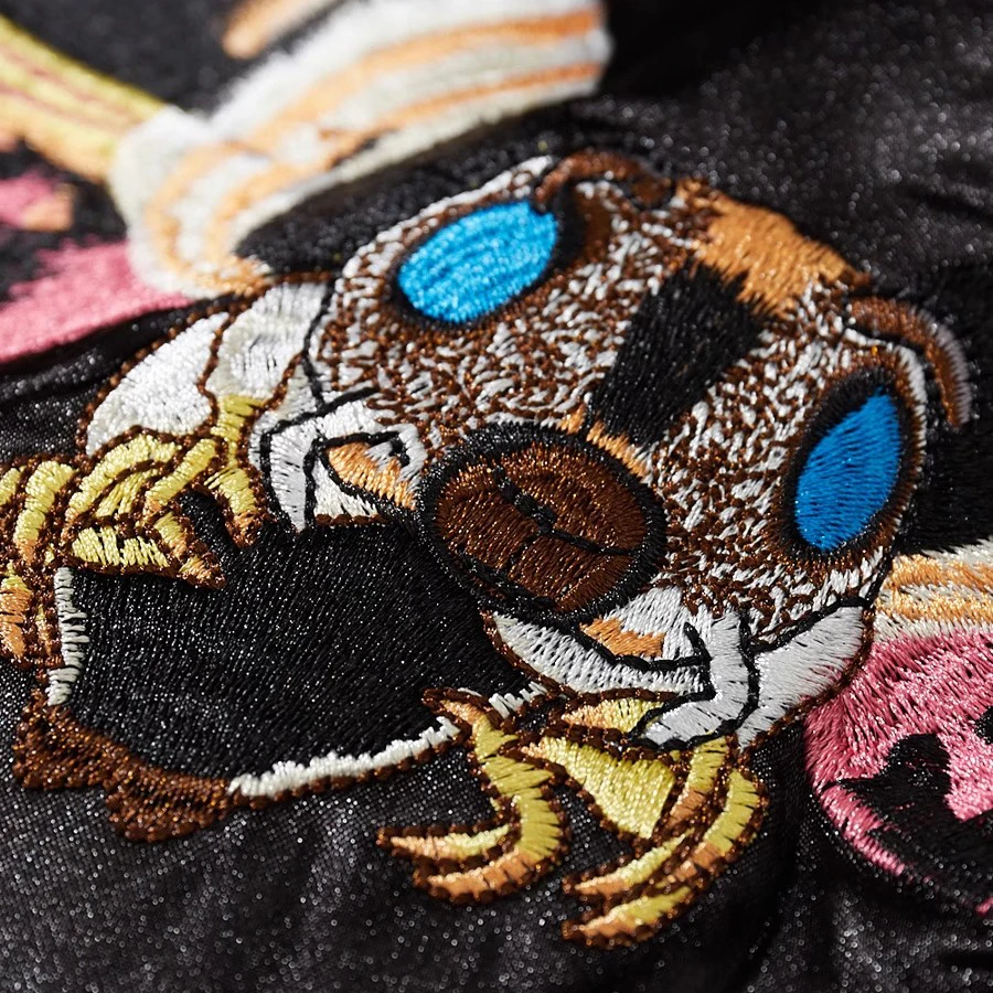 Vintage Streetwear Japanese Sukajan Souvenir Jacket 2025 Spring Bee Embroidered Baseball Jacket Student Youth Coats - view 5